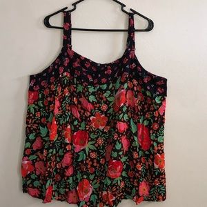 Lane Bryant boho Floral Tank